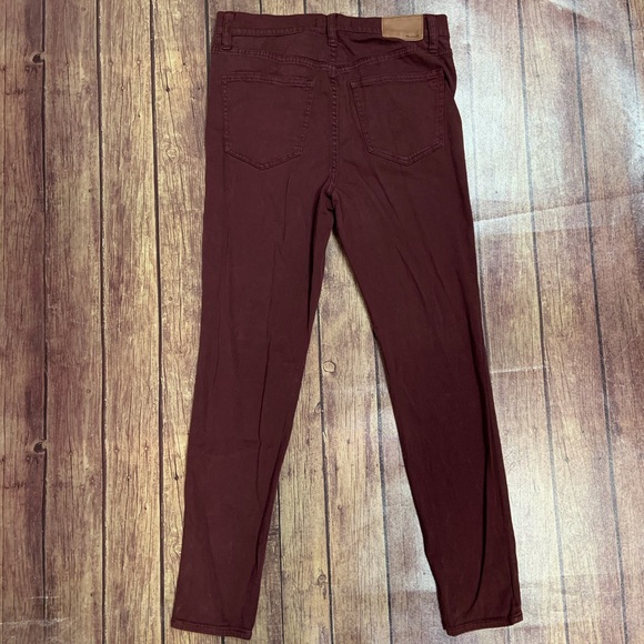 Madewell Burgundy Skinny Jeans - Picture 6 of 6